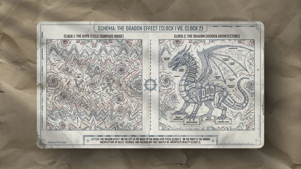 This blueprint diagram illustrates how surface trends (