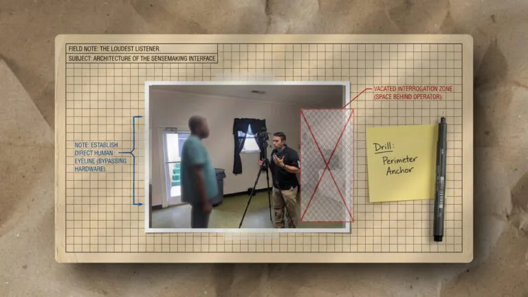 This diagram illustrates a documented drill setup, highlighting role placement and the designated 